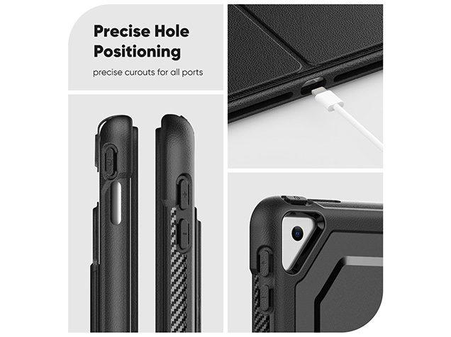 Stylish Robust Case for the iPad 10.2 (9th, 8th & 7th Gen) - Black