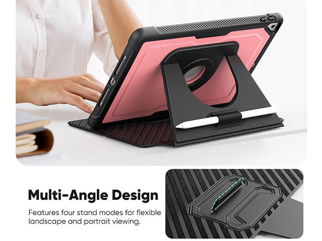 Stylish Robust Case for the iPad 10.2 (9th, 8th & 7th Gen) - Dusty Pink