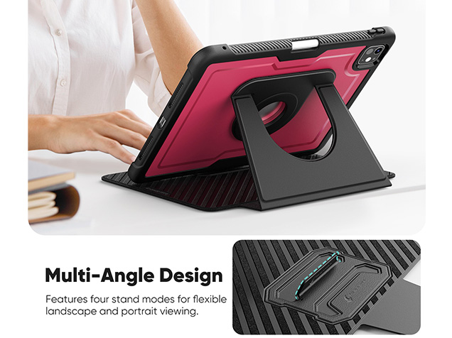 Stylish Robust Case for the iPad Pro 11 (2025 / 2024) - Rose Red