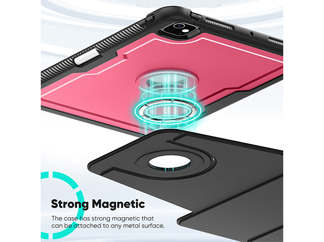 Stylish Robust Case for the iPad Pro 11 (2025 / 2024) - Rose Red