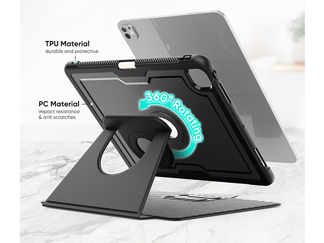 Stylish Robust Case for the iPad Pro 13 (2025 / 2024) - Black