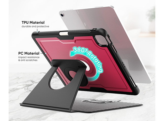 Stylish Robust Case for the iPad Air 13 (2025 / 2024) - Rose Red