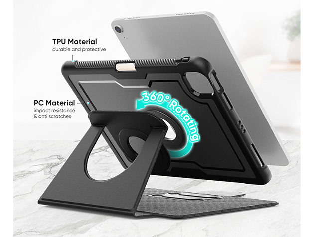 Stylish Robust Case for the iPad Air 4th & 5th Gen - Black