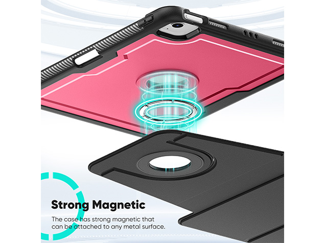 Stylish Robust Case for the iPad Air 4th & 5th Gen - Rose Red