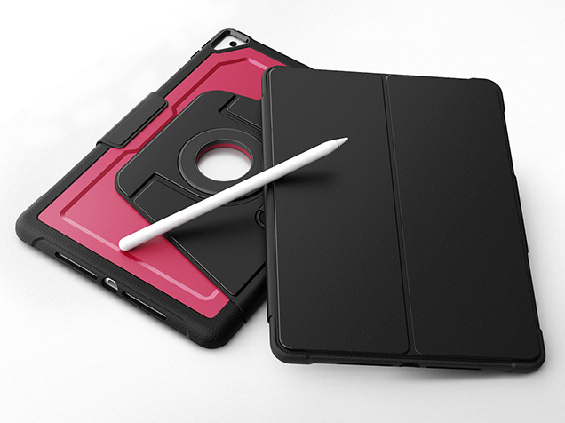 Stylish Robust Case for the iPad Air 3rd Gen (2019) - Rose Red Leather Flip Case