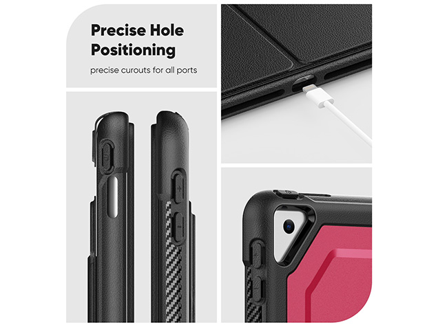 Stylish Robust Case for the iPad Air 3rd Gen (2019) - Rose Red