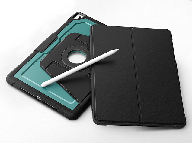 Stylish Robust Case for the iPad Pro 10.5 - Green Leather Flip Case
