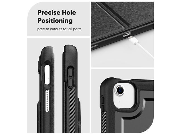 Stylish Robust Case for the iPad Pro 12.9 (6th, 5th, 4th & 3rd Gen) - Black