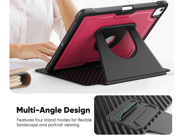 Stylish Robust Case for the iPad Pro 12.9 (6th, 5th, 4th & 3rd Gen) - Rose Red