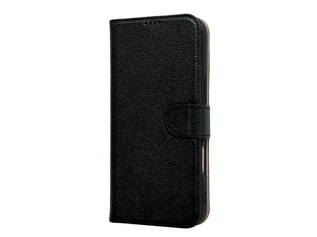 Premium Leather Wallet Case for Apple iPhone 17e - Black