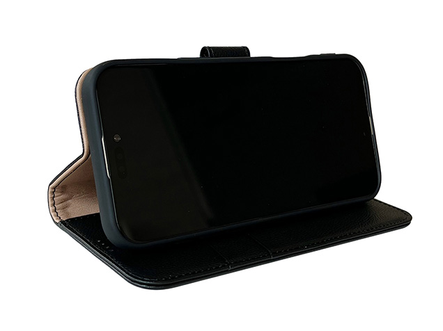 Premium Leather Wallet Case for Apple iPhone 17e - Black