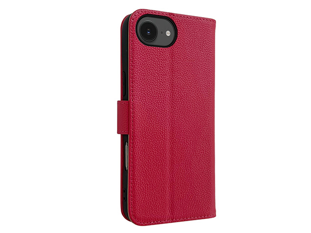 Premium Leather Wallet Case for Apple iPhone 17e - French Rose Leather Wallet Case