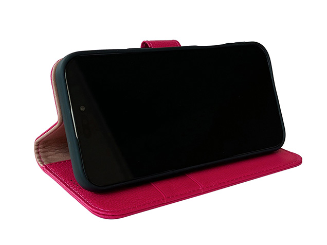 Premium Leather Wallet Case for Apple iPhone 17e - French Rose