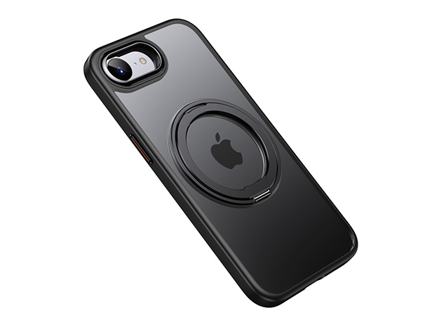 Magnetic Ring Stand Case for iPhone 17e - Frosted / Black