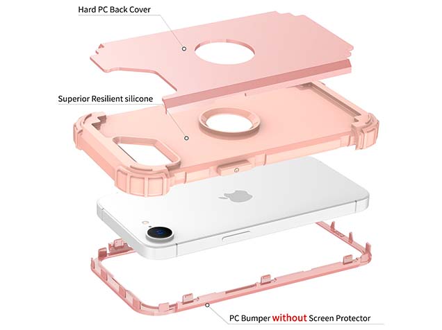 Defender Case for iPhone 17e - Rose Gold