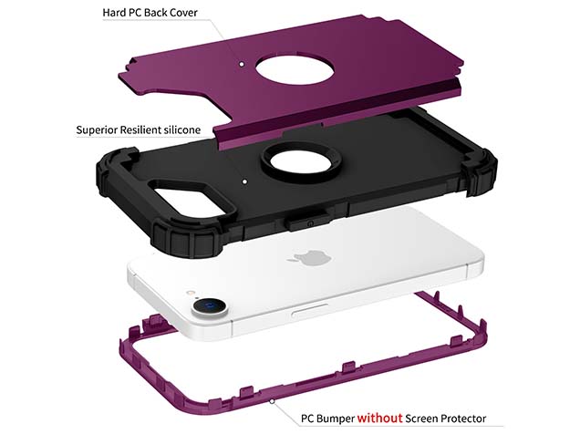 Defender Case for iPhone 17e - Plum