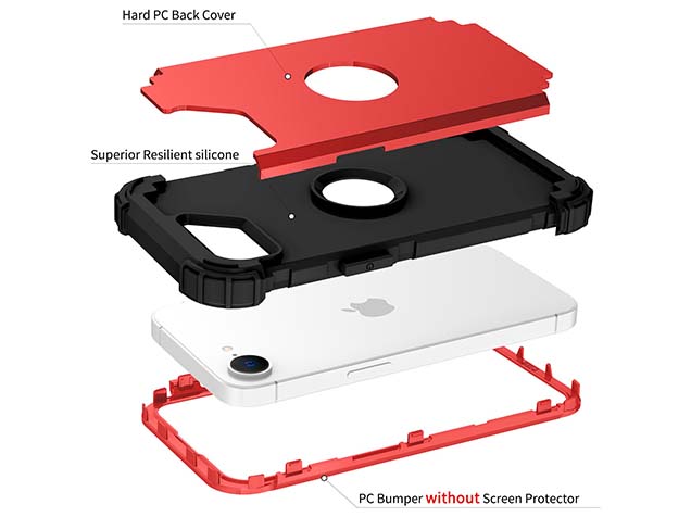 Defender Case for iPhone 17e - Red