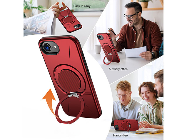 Impact Case with Ring for iPhone 17e - Red