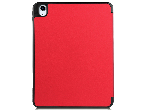 Synthetic Leather Flip Case with Stand for iPad Air 11 inch (2026) - Red