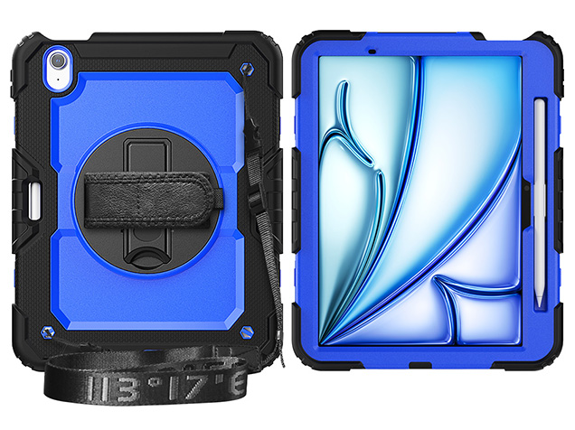 Rugged Impact Case with Strap for iPad Air 11 (2026) - Blue Impact Case