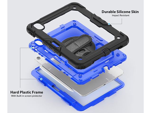 Rugged Impact Case with Strap for iPad Air 11 (2026) - Blue