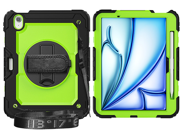 Rugged Impact Case with Strap for iPad Air 11 (2026) - Green Impact Case