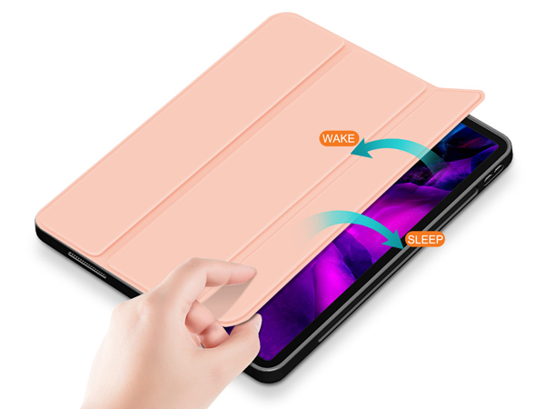 Synthetic Leather Flip Case with Stand for iPad Air 13 inch (2026) - Apricot