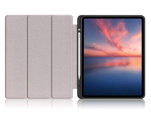 Synthetic Leather Flip Case with Stand for iPad Air 13 inch (2026) - Black