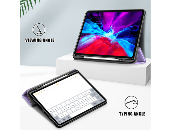 Synthetic Leather Flip Case with Stand for iPad Air 13 inch (2026) - Lilac