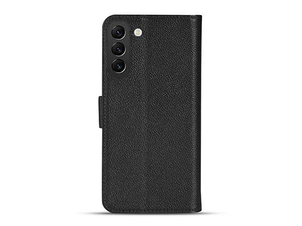 Premium Leather Wallet Case for Samsung Galaxy S26+ - Black Leather Wallet Case