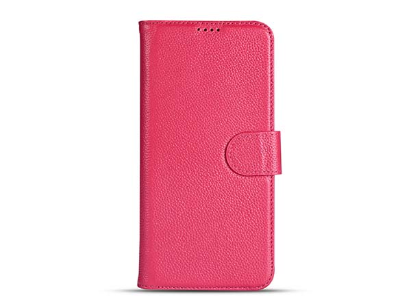 Premium Leather Wallet Case for Samsung Galaxy S26+ - French Rose