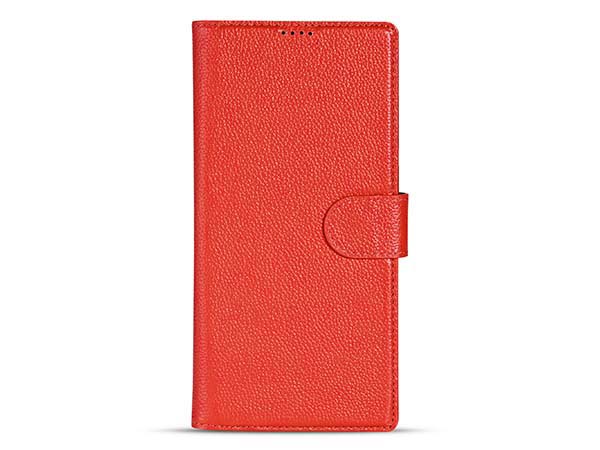 Premium Leather Wallet Case for Samsung Galaxy S26 Ultra - Red