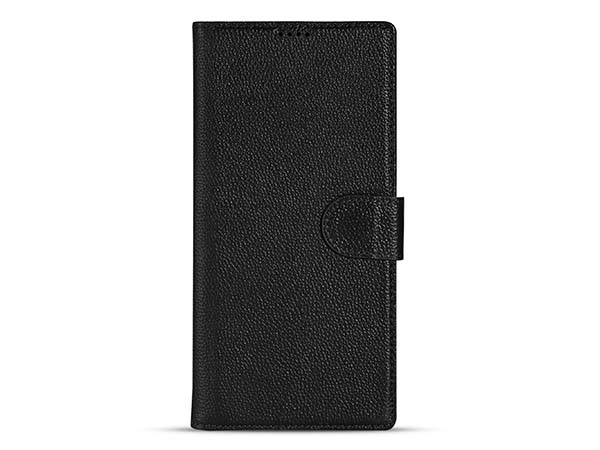 Premium Leather Wallet Case for Samsung Galaxy S26 Ultra - Black