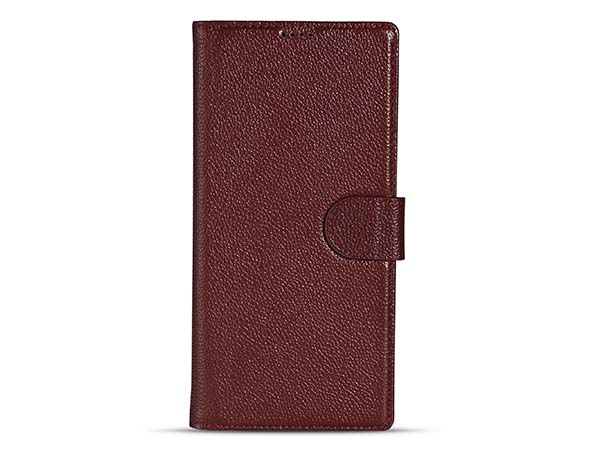 Premium Leather Wallet Case for Samsung Galaxy S26 Ultra - Rosewood