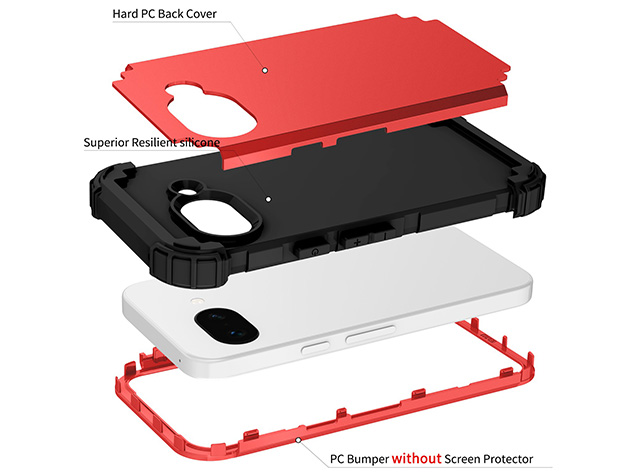 Defender Case for Google Pixel 10a - Red