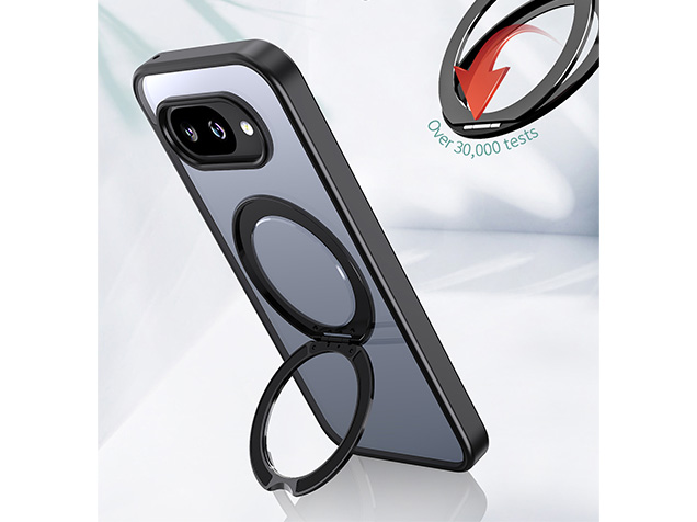 Magnetic Ring Stand Case for Google Pixel 10a - Black