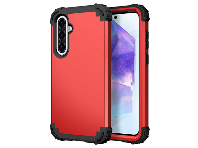 Defender Case for the Samsung Galaxy A37 - Red Impact Case