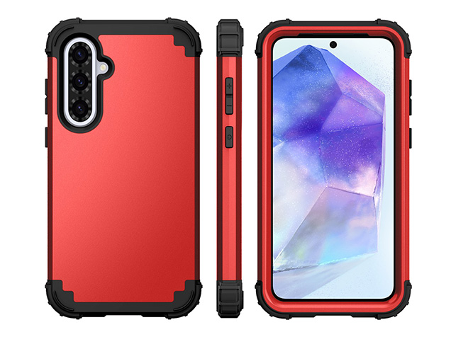 Defender Case for the Samsung Galaxy A37 - Red