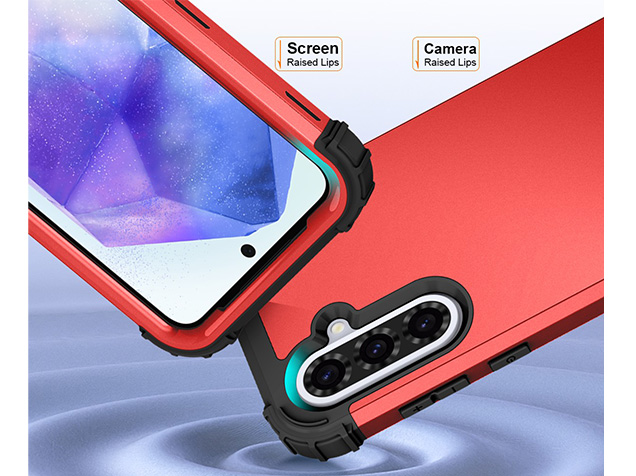 Defender Case for the Samsung Galaxy A37 - Red