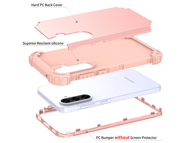 Defender Case for the Samsung Galaxy A37 - Pink