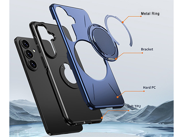 Impact Case with Ring for Samsung Galaxy S26 - Blue