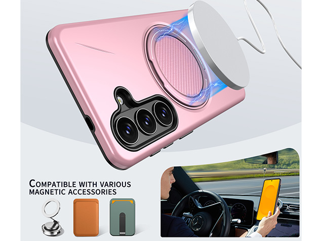 Impact Case with Ring for Samsung Galaxy S26 - Pink