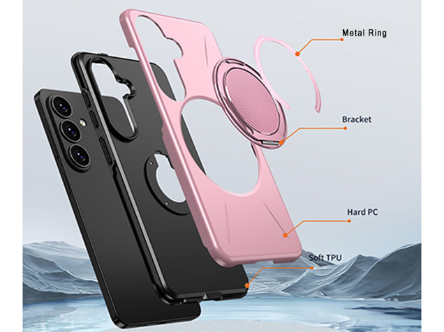 Impact Case with Ring for Samsung Galaxy S26 - Pink