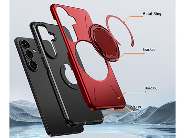 Impact Case with Ring for Samsung Galaxy S26 - Red