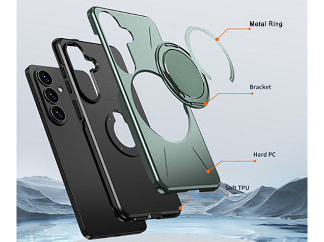 Impact Case with Ring for Samsung Galaxy S26+ - Green