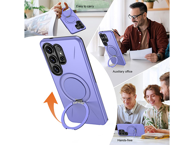 Impact Case with Ring for Samsung Galaxy S26 Ultra - Purple