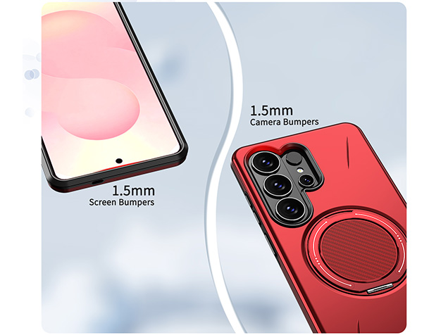 Impact Case with Ring for Samsung Galaxy S26 Ultra - Red