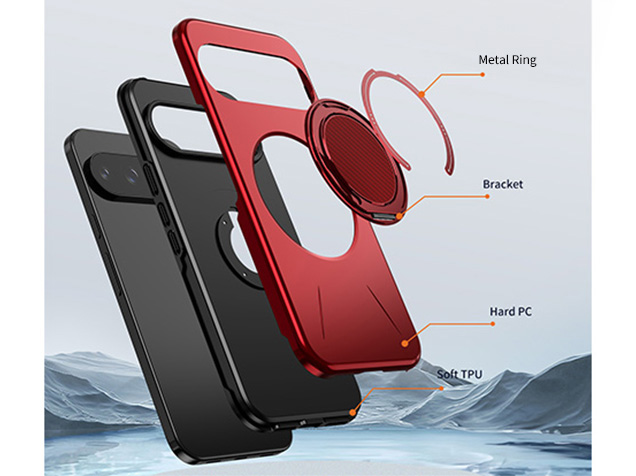 Impact Case with Ring for Google Pixel 10 Pro - Red