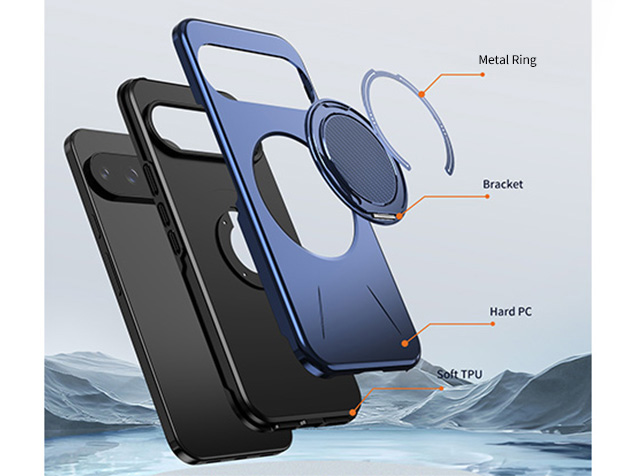 Impact Case with Ring for Google Pixel 9 - Blue