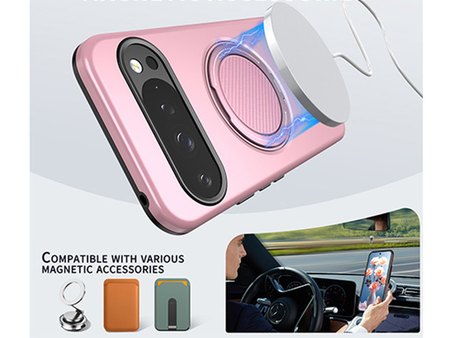 Impact Case with Ring for Google Pixel 9 - Pink